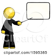 Poster, Art Print Of Yellow Clergy Man Giving Presentation In Front Of Dry-Erase Board