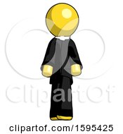 Poster, Art Print Of Yellow Clergy Man Walking Front View
