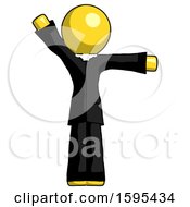 Poster, Art Print Of Yellow Clergy Man Directing Traffic Right