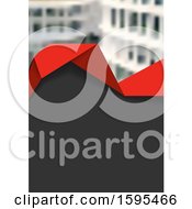 Clipart Of A Blurred City Building Background Royalty Free Vector Illustration