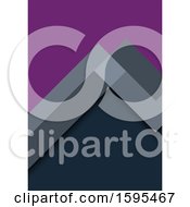 Clipart Of A Geometric Purple And Gray Background Royalty Free Vector Illustration