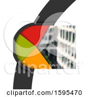 Clipart Of A Blurred City Building Background Royalty Free Vector Illustration