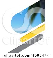 Clipart Of A Tropical Travel Background Royalty Free Vector Illustration
