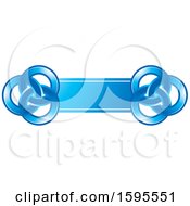 Poster, Art Print Of Blue Banner With Circles