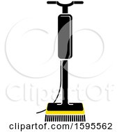 Clipart Of A Floor Polisher Royalty Free Vector Illustration