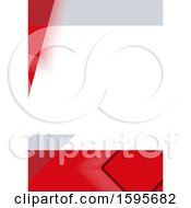 Poster, Art Print Of Red Gray And White Background