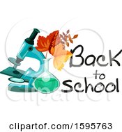 Clipart Of A Back To School Educational Design Royalty Free Vector Illustration