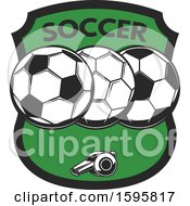 Clipart Of A Soccer Design Royalty Free Vector Illustration by Vector Tradition SM