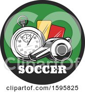 Clipart Of A Soccer Design Royalty Free Vector Illustration by Vector Tradition SM