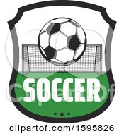 Clipart Of A Soccer Design Royalty Free Vector Illustration
