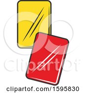 Clipart Of Soccer Cards Royalty Free Vector Illustration