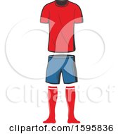 Clipart Of A Soccer Uniform Royalty Free Vector Illustration
