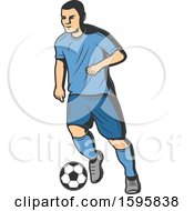 Poster, Art Print Of Soccer Player