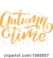 Poster, Art Print Of Autumn Time Text Design