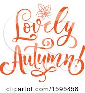 Poster, Art Print Of Lovely Autumn Text Design