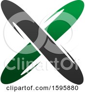 Clipart Of A Letter X Logo Design Royalty Free Vector Illustration
