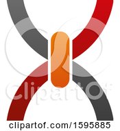 Clipart Of A Letter X Logo Design Royalty Free Vector Illustration