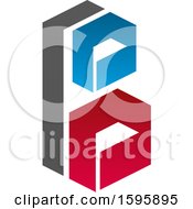 Clipart Of A Letter B Logo Design Royalty Free Vector Illustration