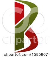 Clipart Of A Letter B Logo Design Royalty Free Vector Illustration