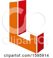 Clipart Of A Letter L Logo Design Royalty Free Vector Illustration
