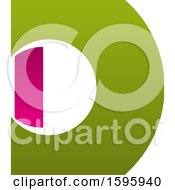 Clipart Of A Letter D Logo Design Royalty Free Vector Illustration