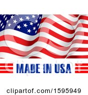 Clipart Of A Made In Usa Design Royalty Free Vector Illustration