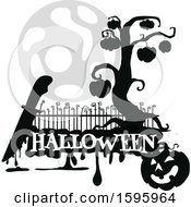 Poster, Art Print Of Silhouetted Halloween Design