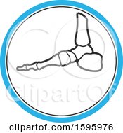 Clipart Of A Black White And Blue Medical Design Royalty Free Vector Illustration