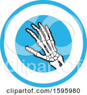 Clipart Of A Black White And Blue Medical Design Royalty Free Vector Illustration