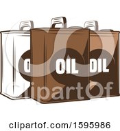 Clipart Of A Brown Automotive Design Royalty Free Vector Illustration