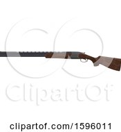 Clipart Of A Hunting Rifle Royalty Free Vector Illustration