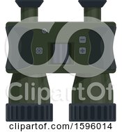 Clipart Of A Pair Of Hunting Binoculars Royalty Free Vector Illustration by Vector Tradition SM
