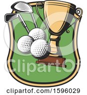 Poster, Art Print Of Sports Golf Design