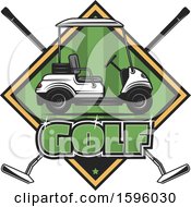 Clipart Of A Sports Golf Design Royalty Free Vector Illustration by Vector Tradition SM