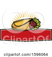 Clipart Of A Burrito Food Design Royalty Free Vector Illustration