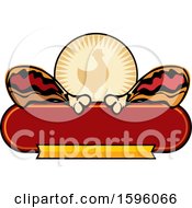 Clipart Of A Fried Chicken Food Design Royalty Free Vector Illustration