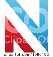 Clipart Of A Blue And Red Letter N Logo Royalty Free Vector Illustration by cidepix