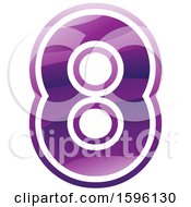 Poster, Art Print Of Purple Number 8 Logo