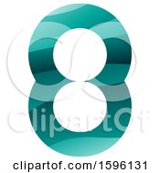Clipart Of A Green Number 8 Logo Royalty Free Vector Illustration