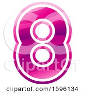 Poster, Art Print Of Pink Number 8 Logo