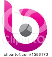 Clipart Of A Magenta Letter B Logo With A Circle Royalty Free Vector Illustration by cidepix