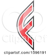 Poster, Art Print Of Rounded Red Letter F Logo
