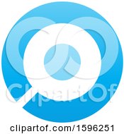Clipart Of A Blue Letter O Logo Royalty Free Vector Illustration by cidepix