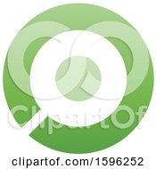 Poster, Art Print Of Green Letter O Logo