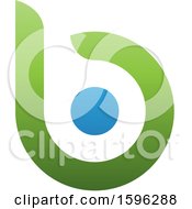 Clipart Of A Green Letter B Logo With A Circle Royalty Free Vector Illustration by cidepix