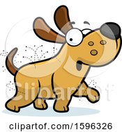 Poster, Art Print Of Cartoon Flea Ridden Dog