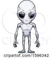 Clipart Of A Cartoon Standing Alien Royalty Free Vector Illustration by Cory Thoman