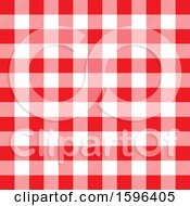 Poster, Art Print Of Red And White Gingham Background Pattern