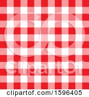 Red And White Gingham Background Pattern