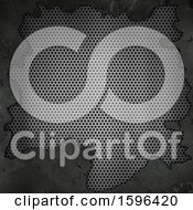 Clipart Of A 3d Metal Background Royalty Free Illustration